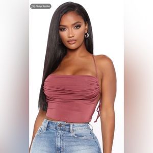 FashionNova Caught You Staring Crop Top